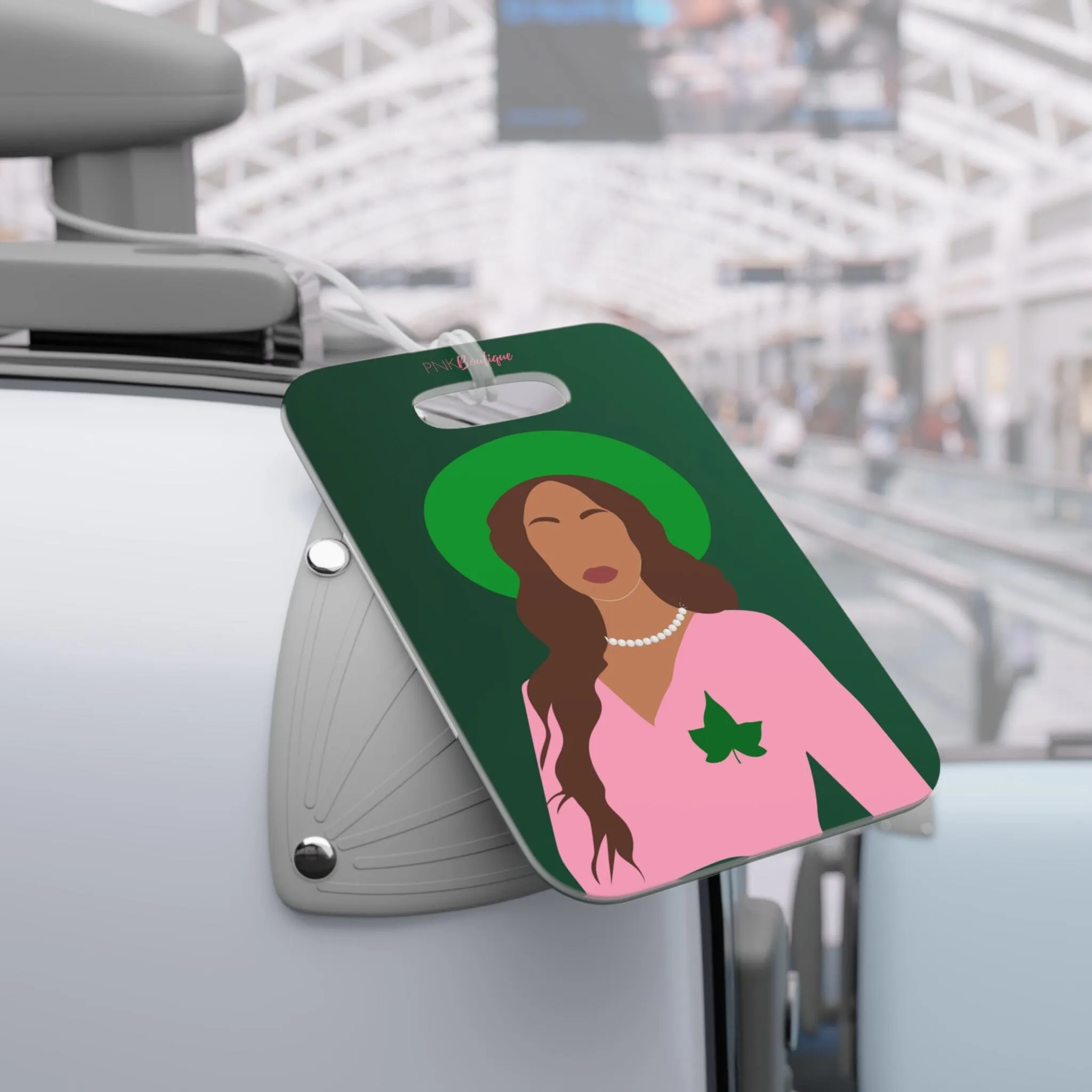 Pink and Green Affair Luggage Tag