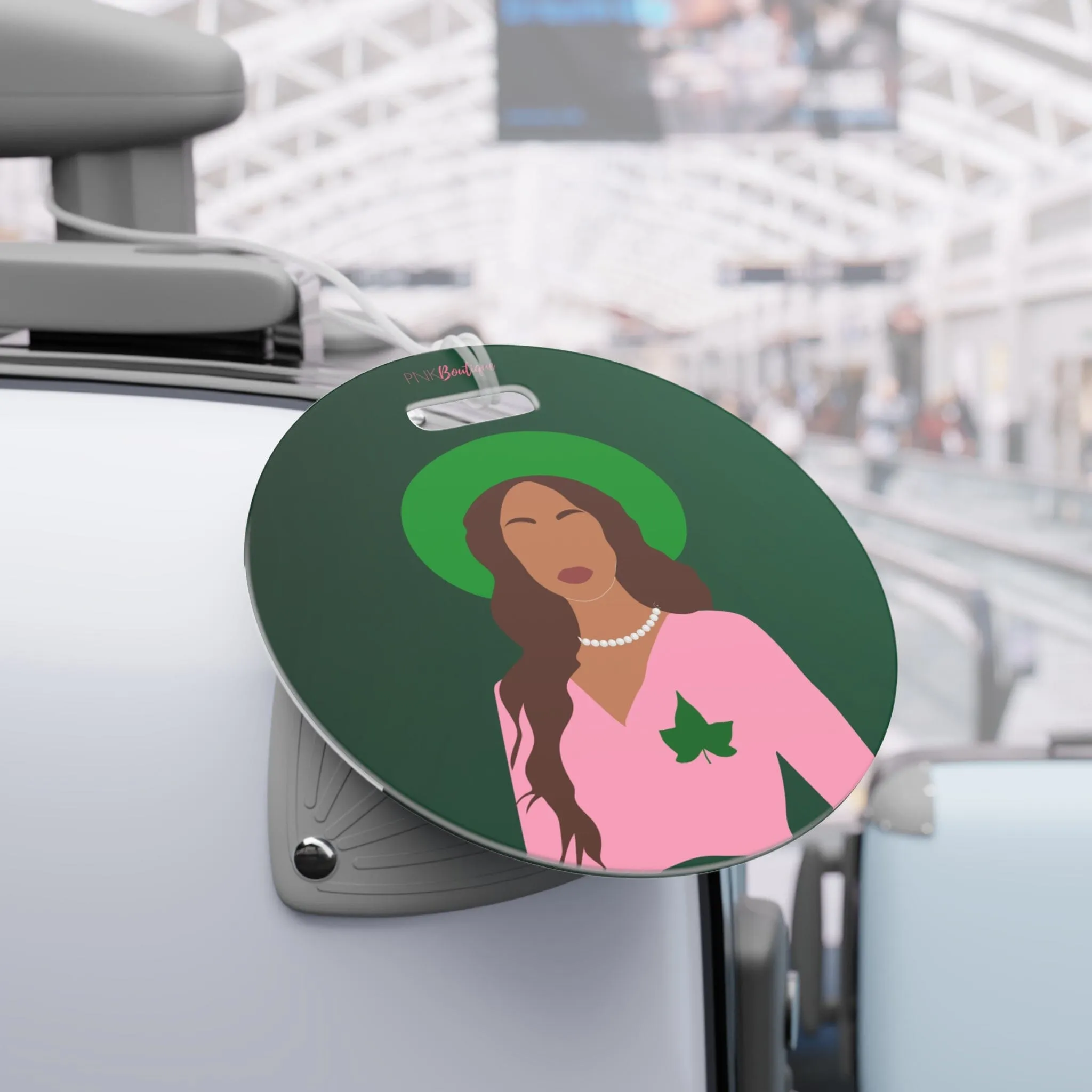 Pink and Green Affair Luggage Tag