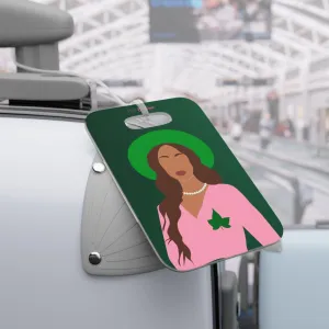 Pink and Green Affair Luggage Tag