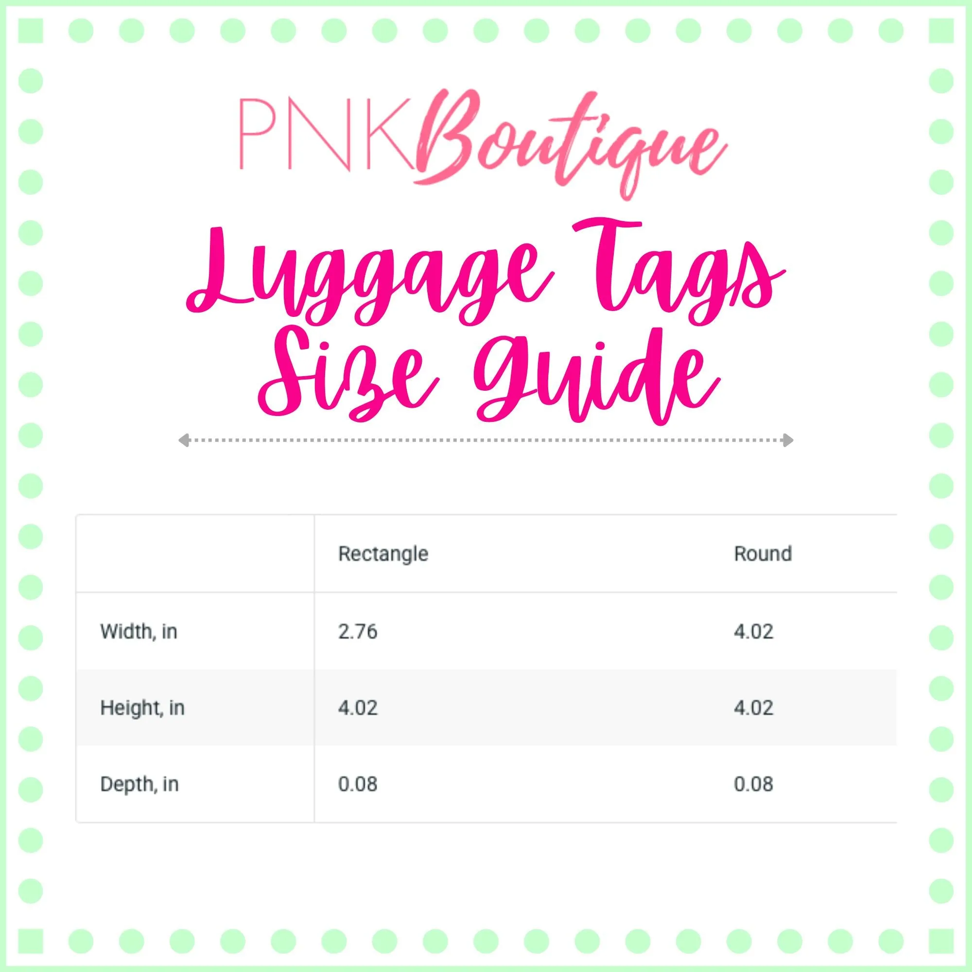 Pink and Green Affair Luggage Tag