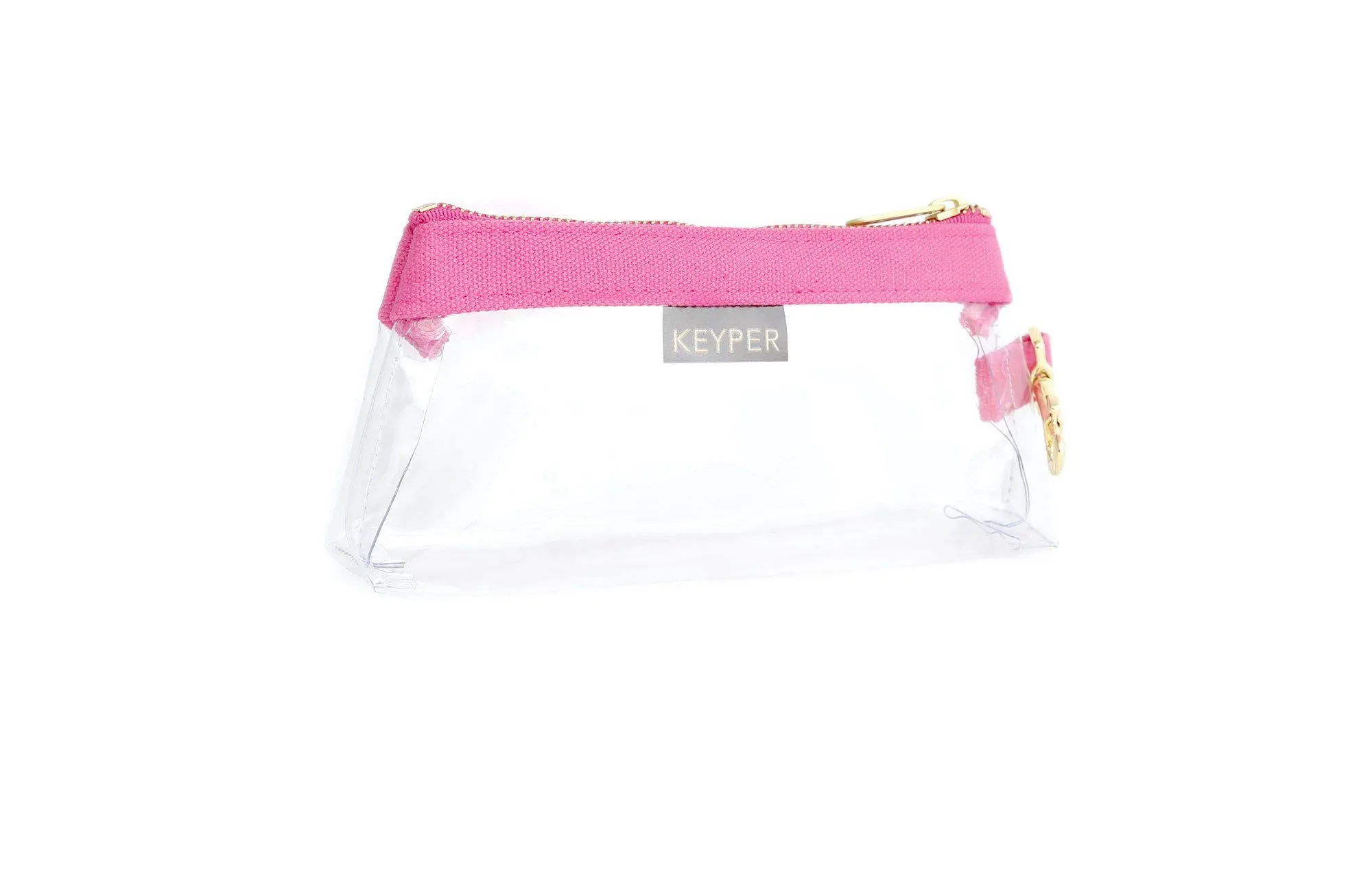 Pink CLEAR Bag  - Classic Canvas Trim