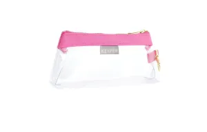 Pink CLEAR Bag  - Classic Canvas Trim