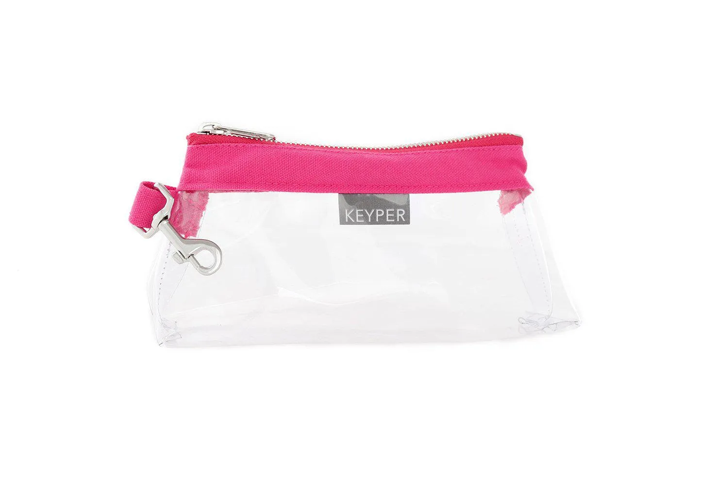 Pink CLEAR Bag  - Classic Canvas Trim