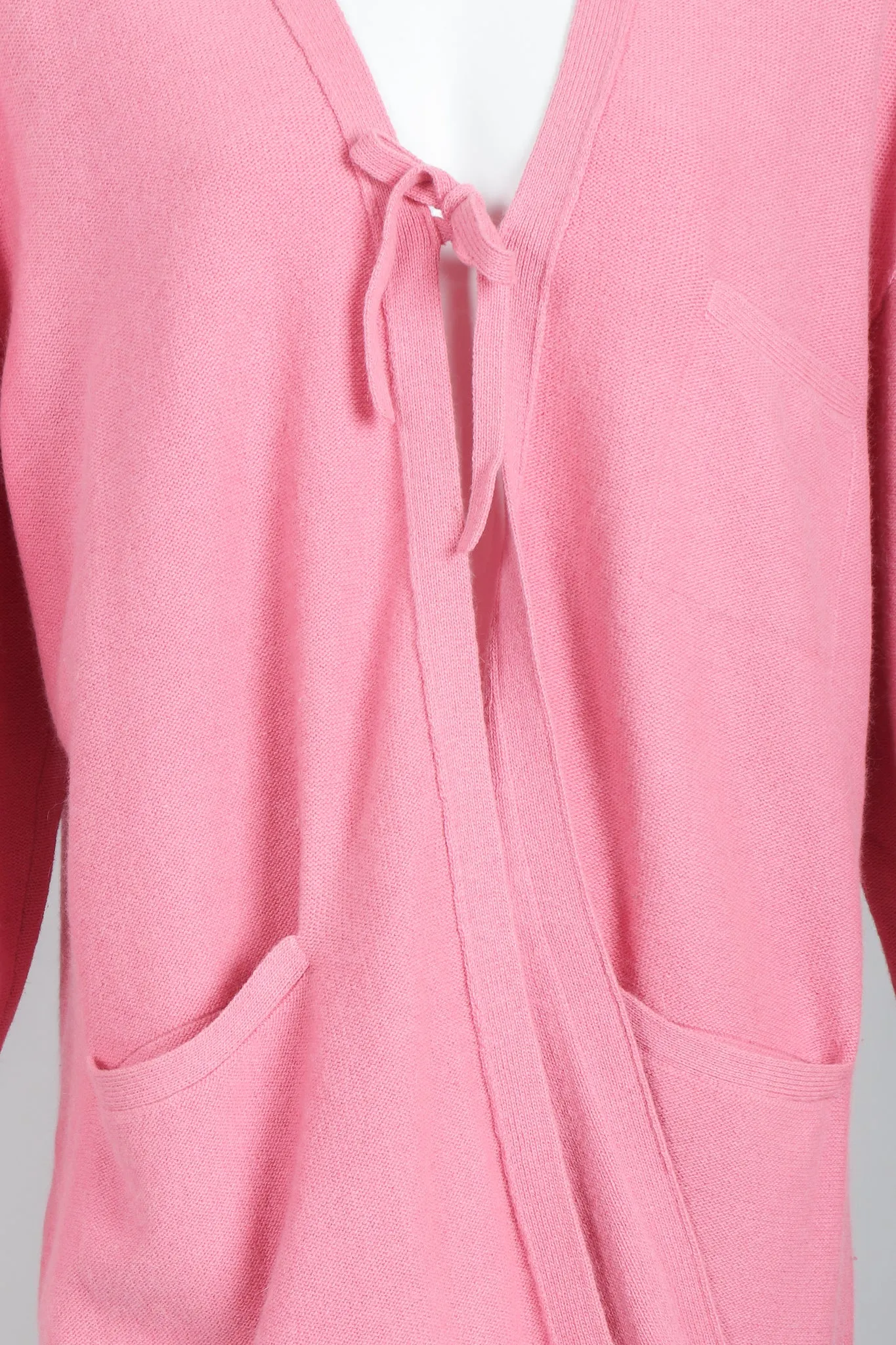 Pink Knit Cocoon Cardigan