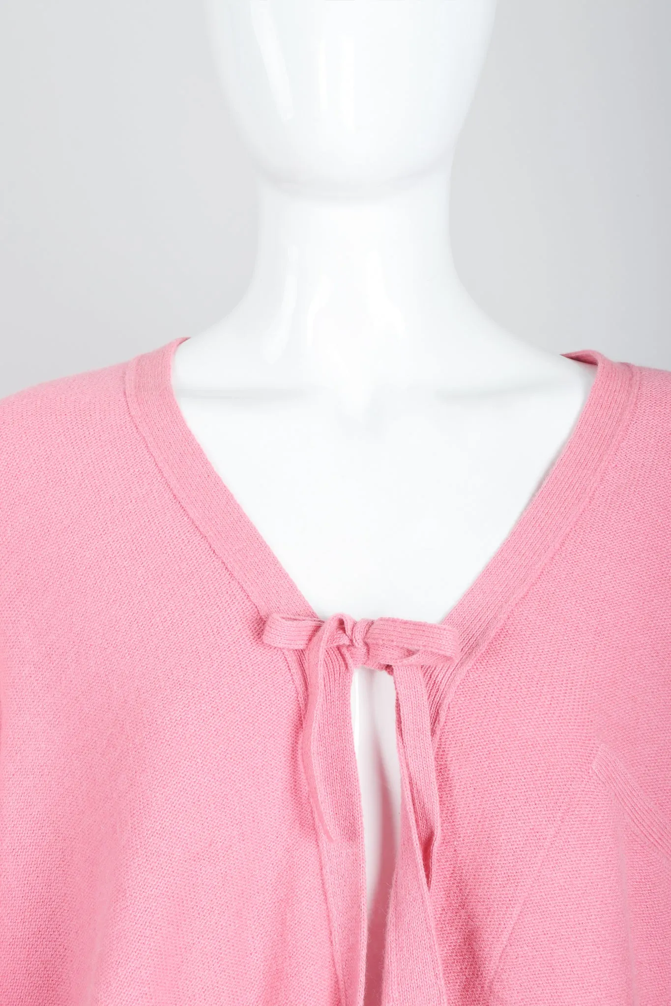 Pink Knit Cocoon Cardigan