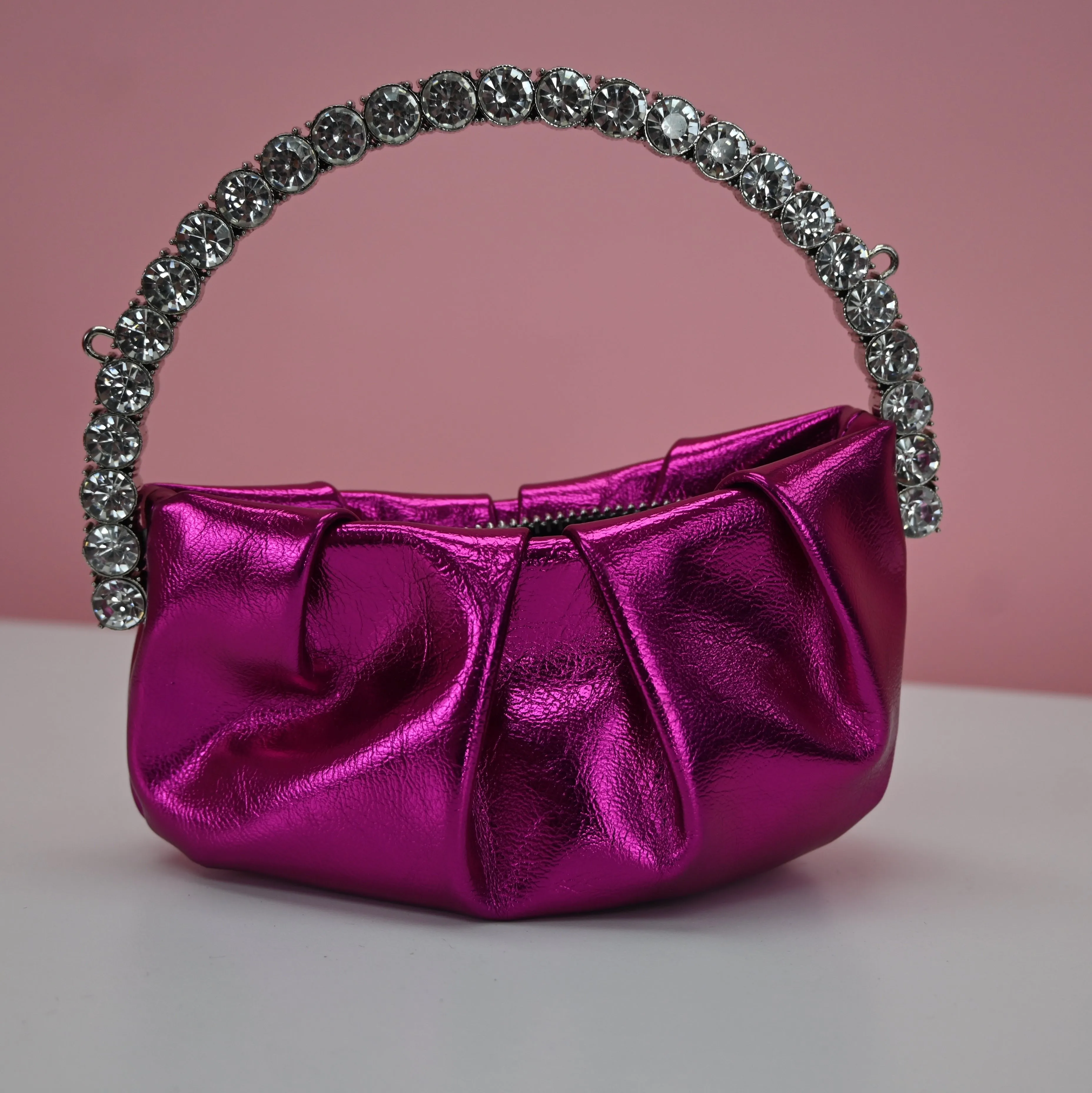 PINK METALIC BAG