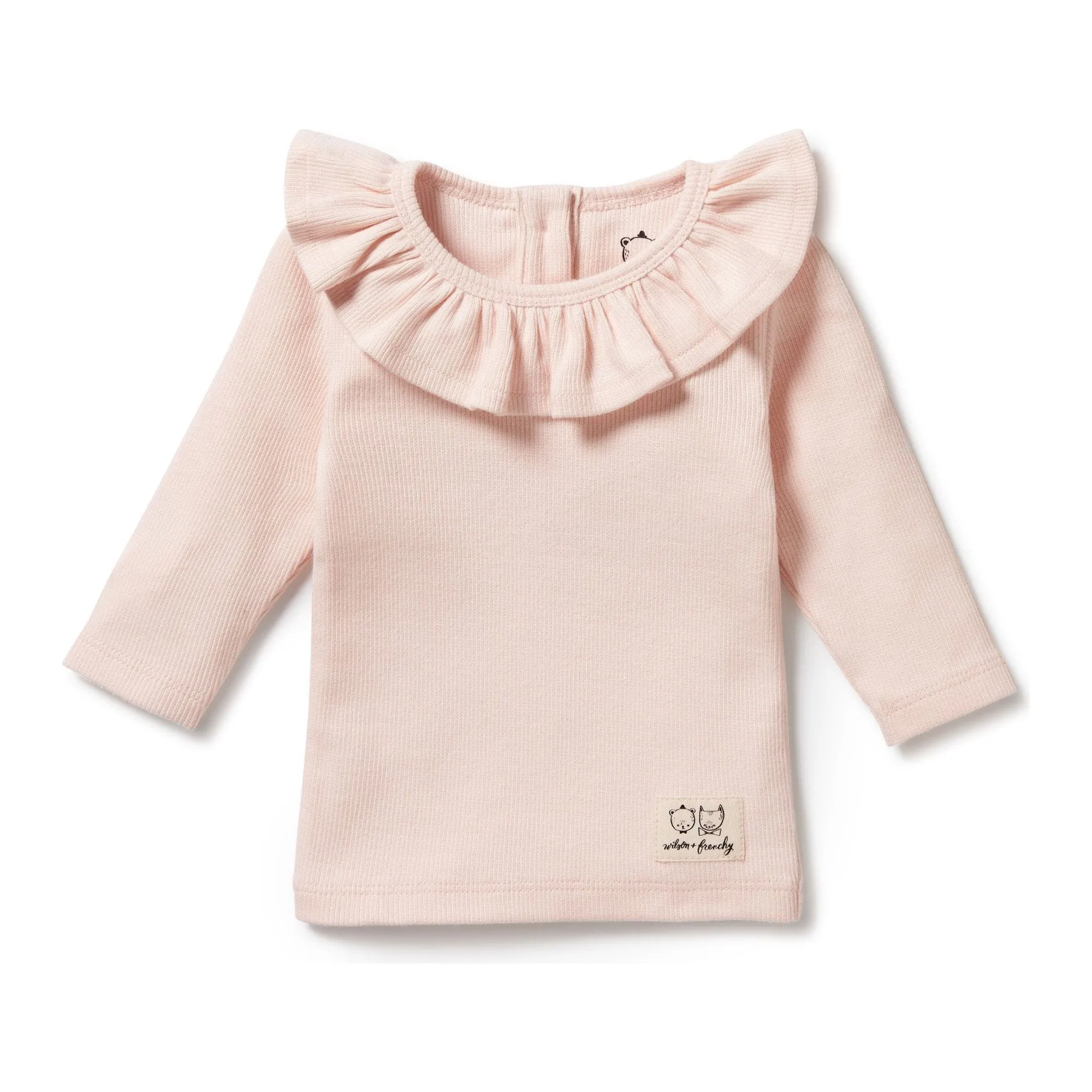 Pink Organic Ruffle Top