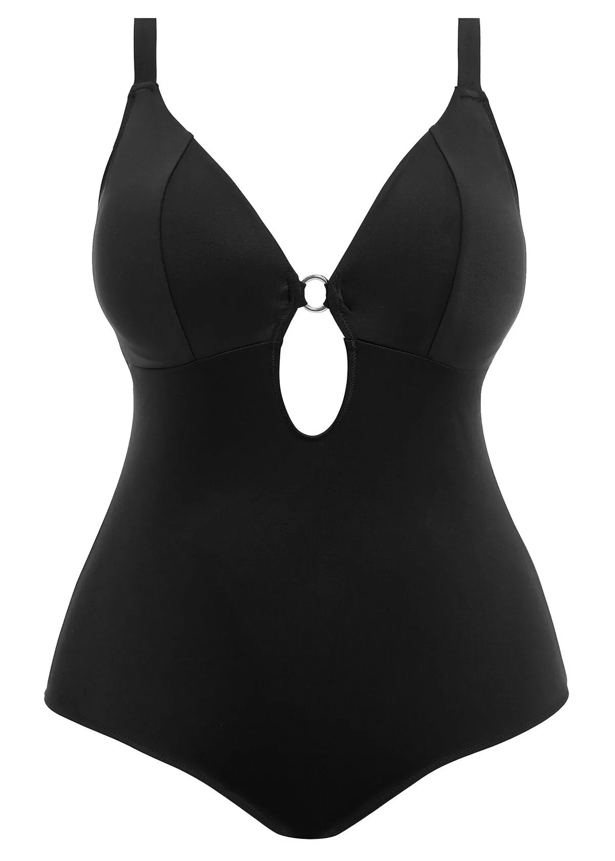 Plain Sailing Non Wired Plunge Swimsuit In Black - Elomi