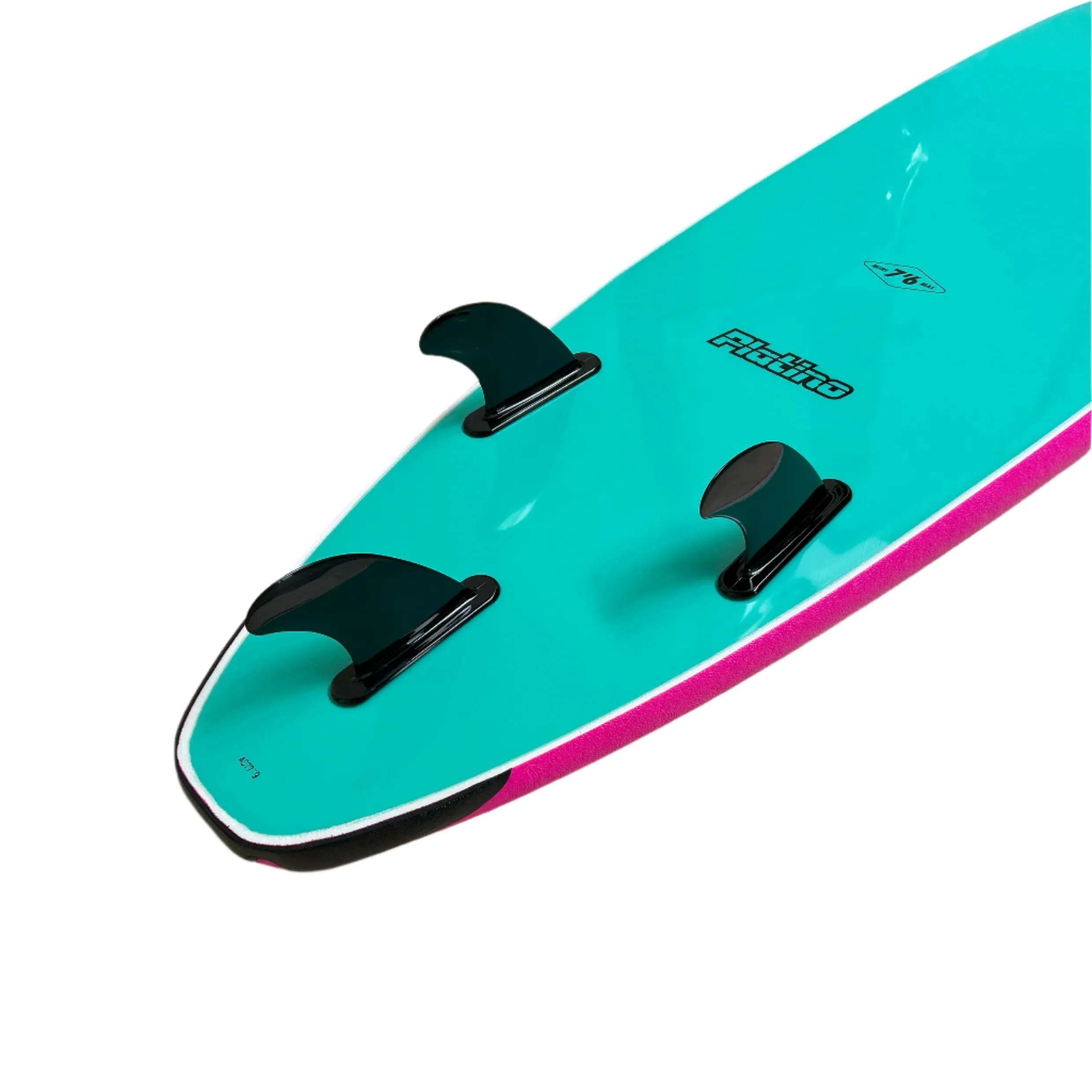 PLATINO 7'6 SOFTBOARD PINK TURQUOISE