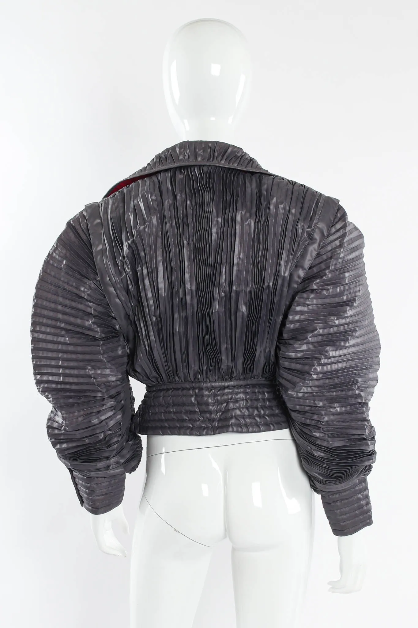 Plissé Pleat Crop Jacket