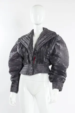 Plissé Pleat Crop Jacket