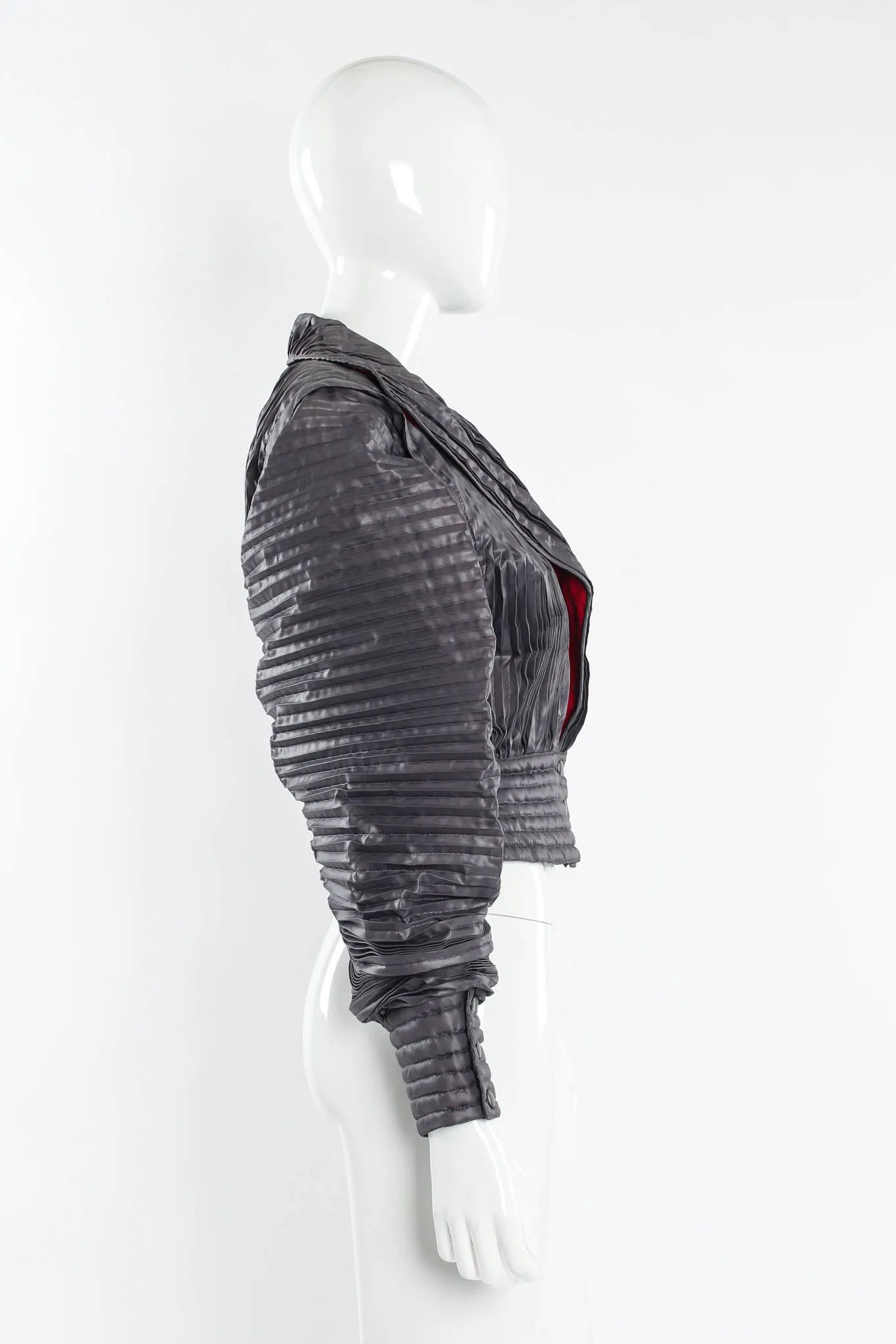 Plissé Pleat Crop Jacket