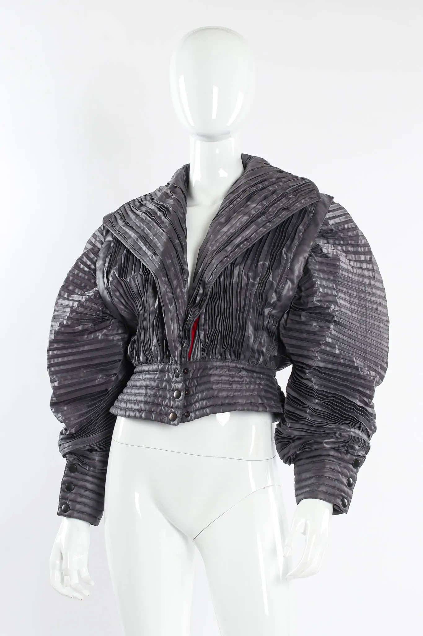 Plissé Pleat Crop Jacket