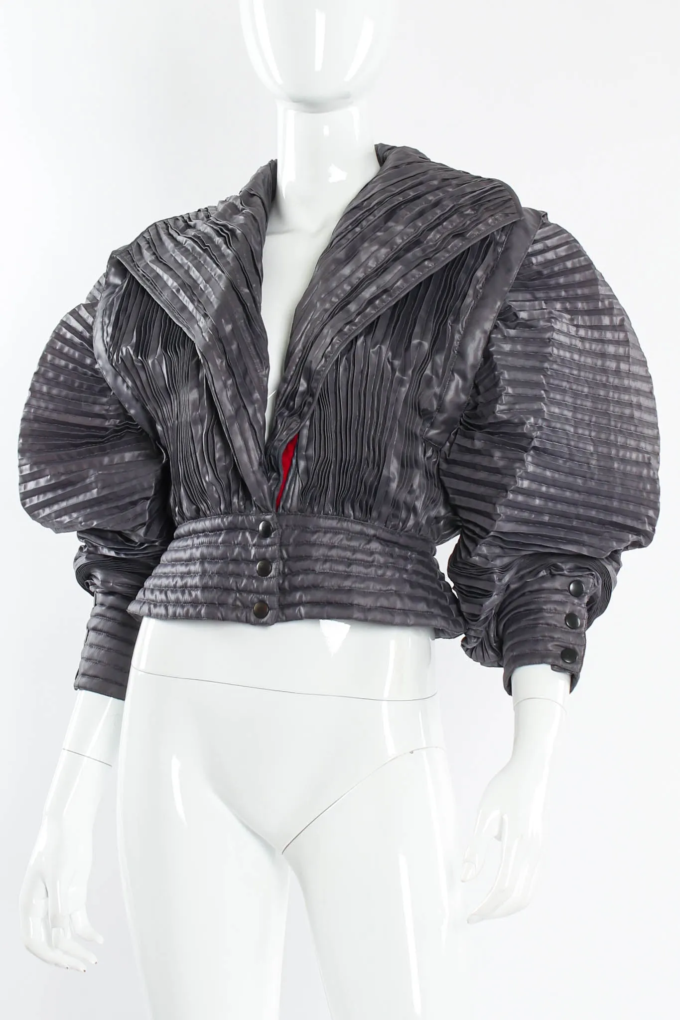 Plissé Pleat Crop Jacket