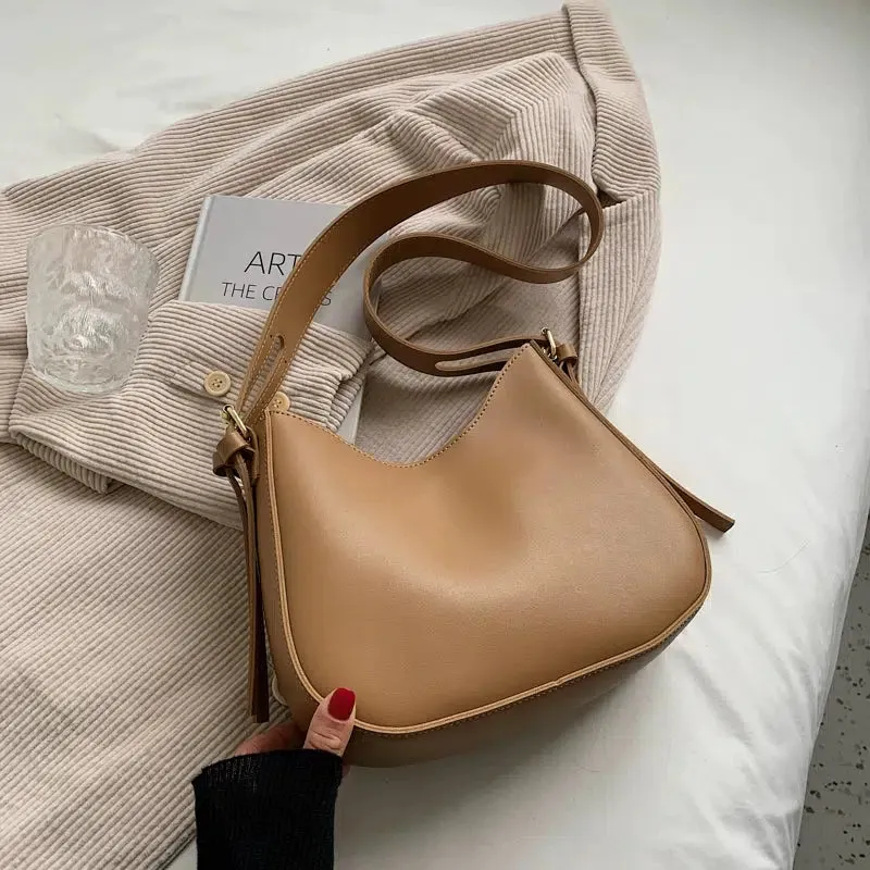 Plush Keychain Leather Shoulder Bag