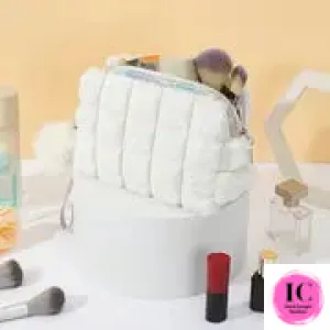 Pom-Pom Plush Makeup Bag