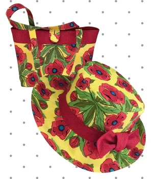 Poppin’ Poppies Hat (4-6 yrs) or Bag