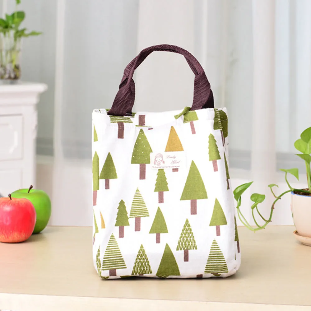 Portable Insulated Thermal Cooler Lunch Box Bento Tote Storage Bag