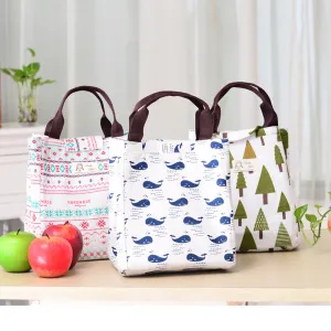 Portable Insulated Thermal Cooler Lunch Box Bento Tote Storage Bag