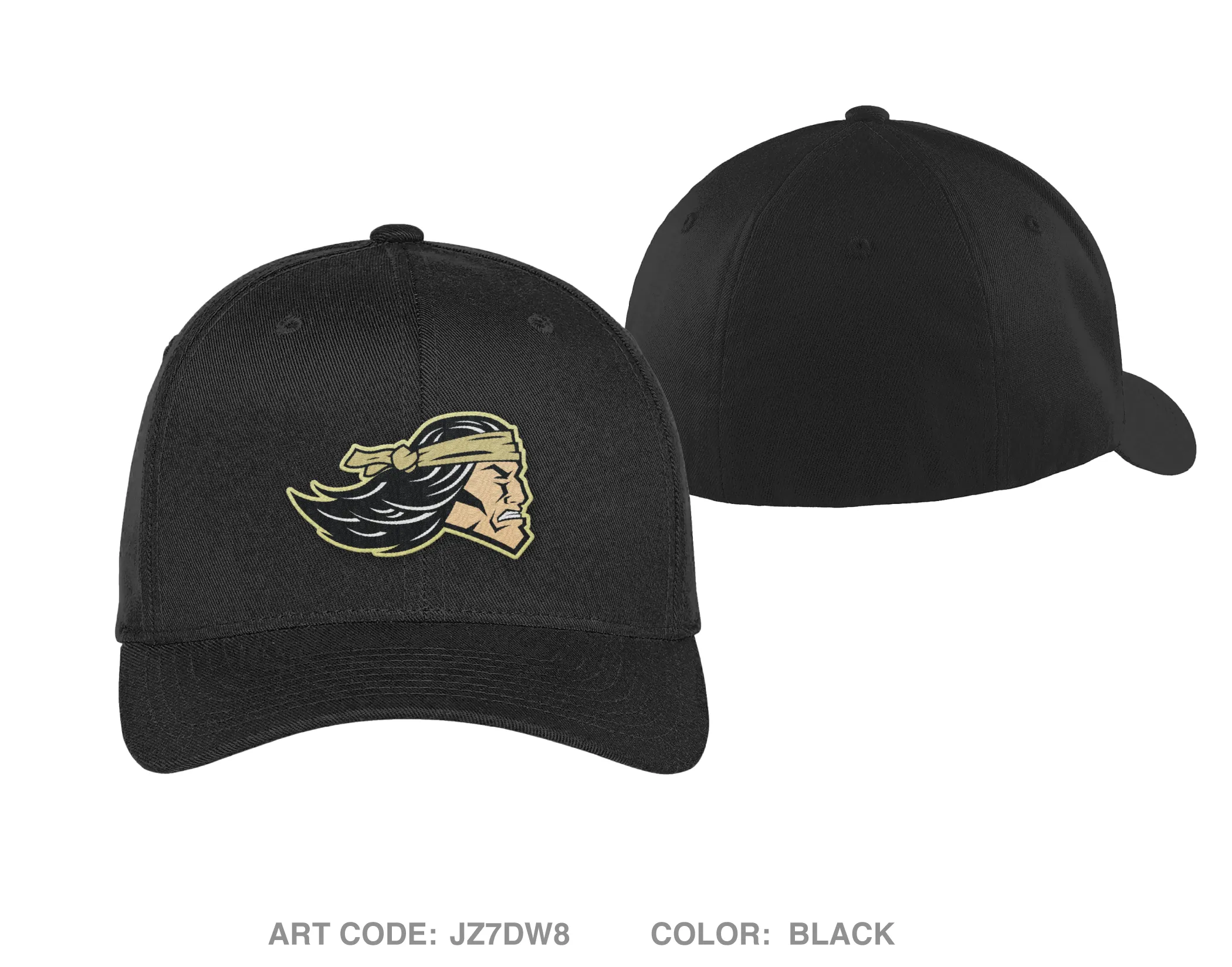 Pottsville school district police department Embroidered Flexfit Cap -JZ7DW8