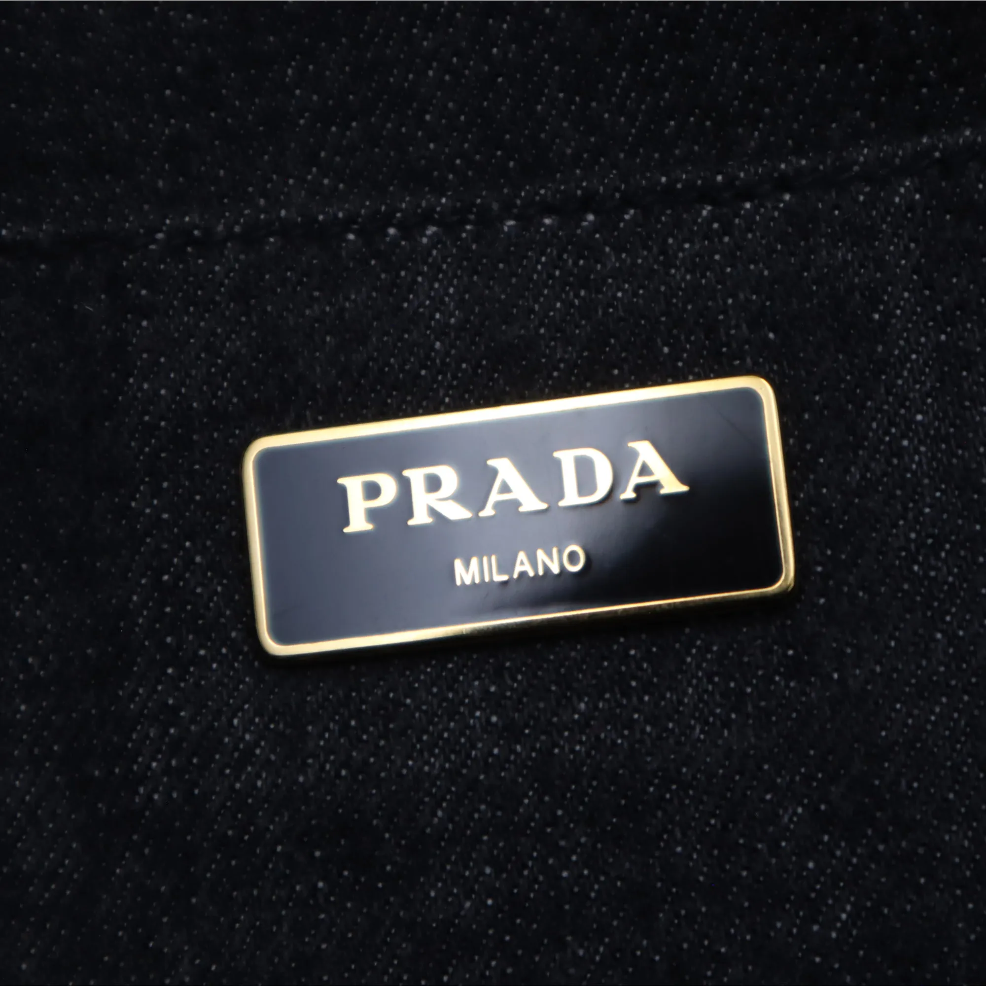 Prada Canapa Denim Convertible Tote Bag