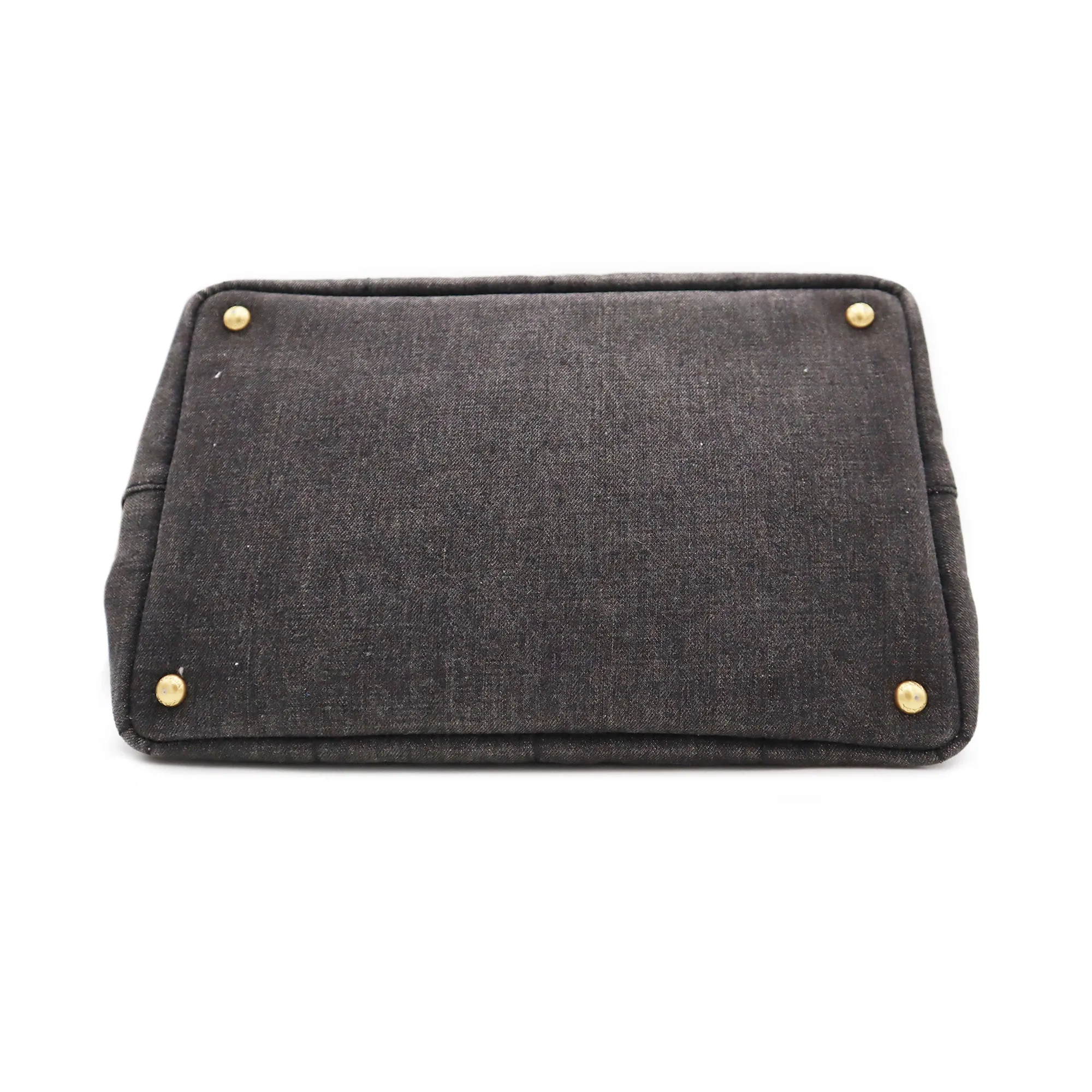 Prada Canapa Denim Convertible Tote Bag