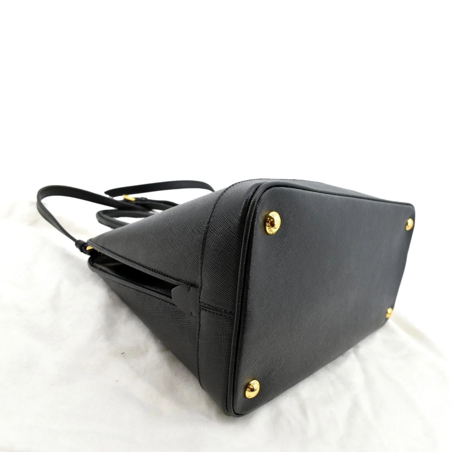 PRADA Lux Medium Promenade Saffiano Leather Shoulder Bag Black  - New Year Deals
