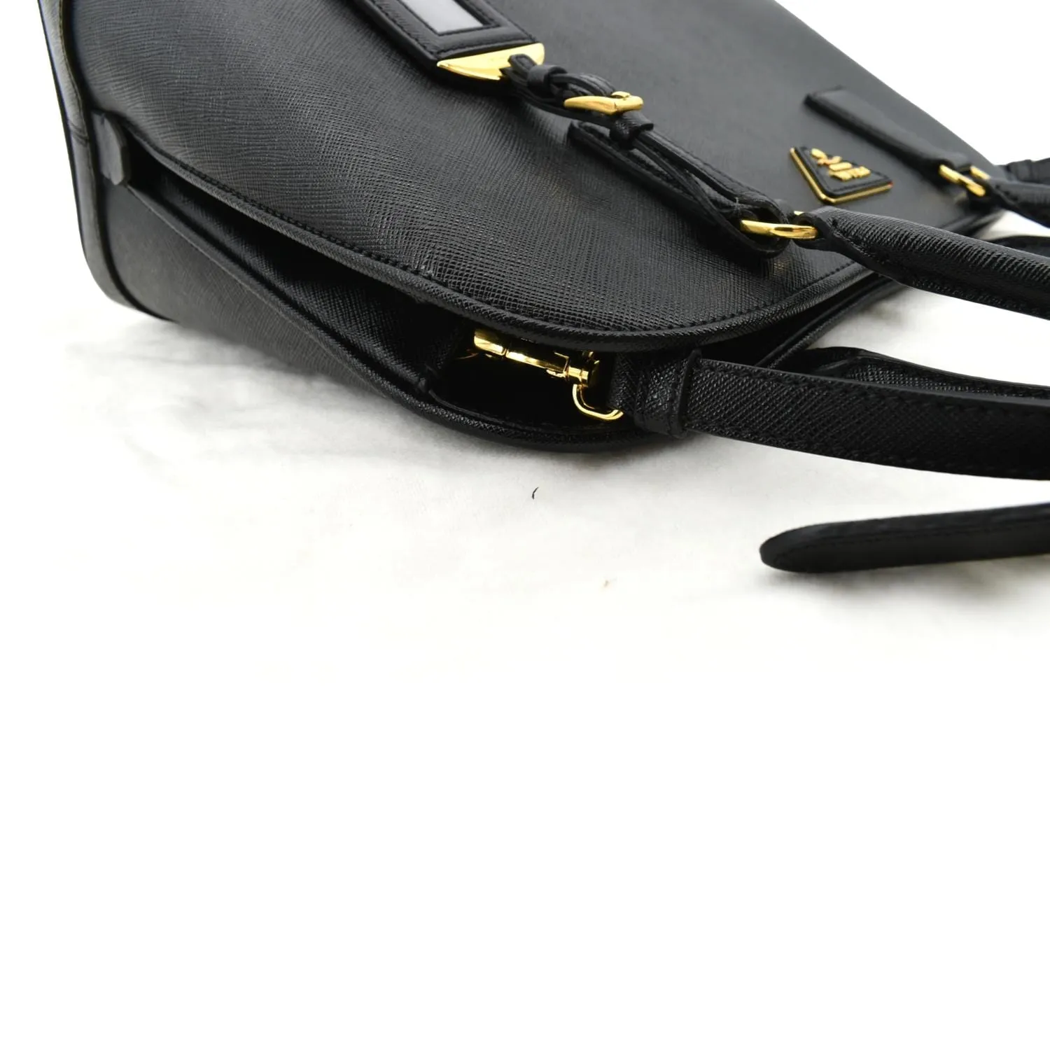 PRADA Lux Medium Promenade Saffiano Leather Shoulder Bag Black  - New Year Deals