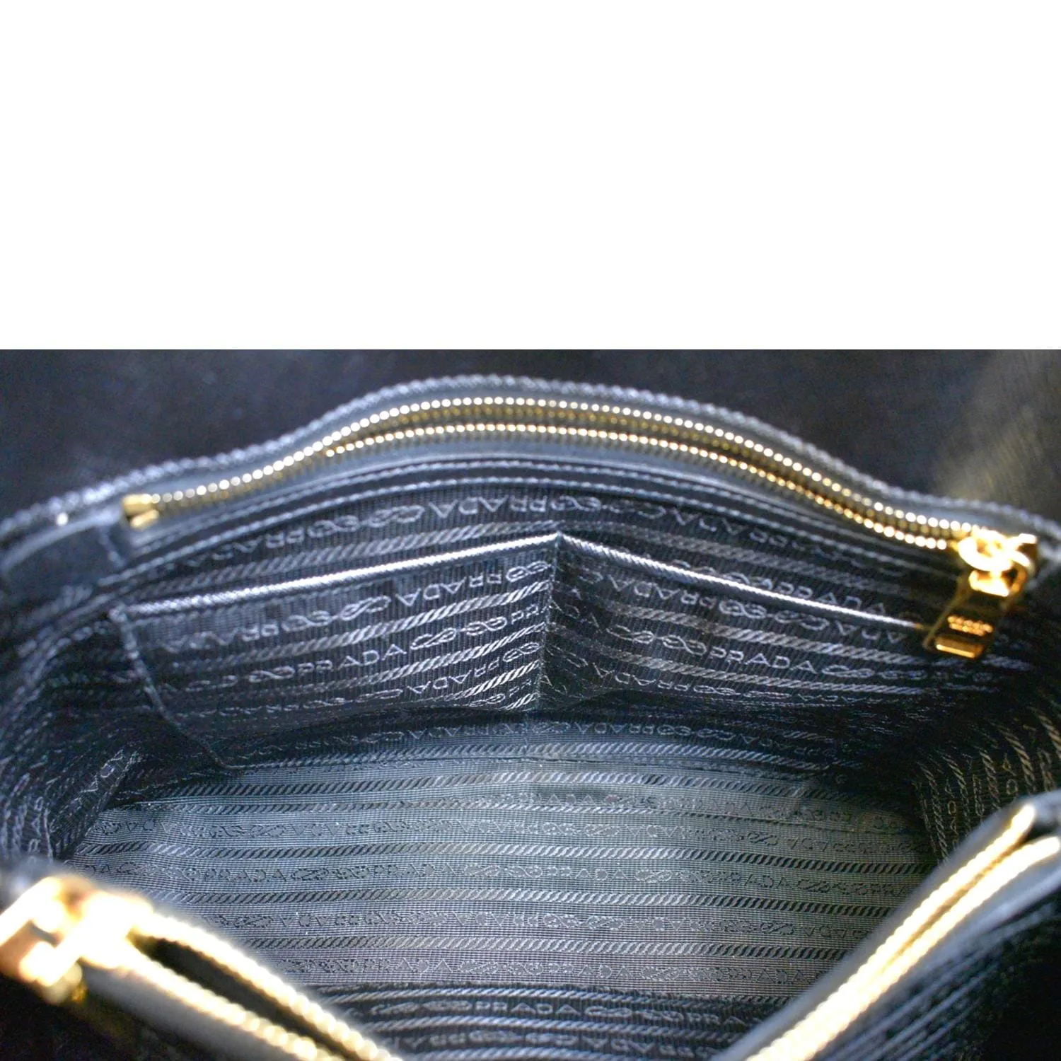 PRADA Lux Medium Promenade Saffiano Leather Shoulder Bag Black  - New Year Deals