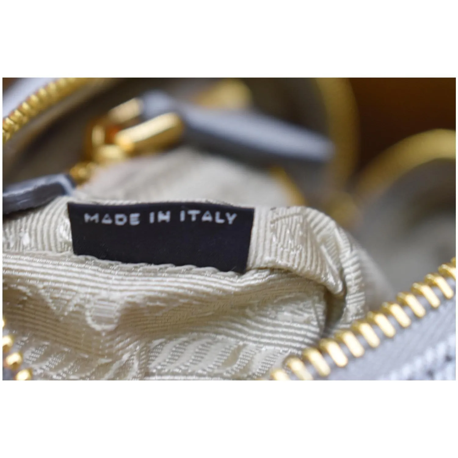 PRADA Milano Denim Canvas Pouch Bag Grey - 10% OFF