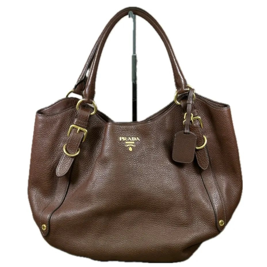Prada Vitello Daino Hobo - Bruciato