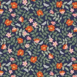Primrose - Navy -- Strawberry Fields by Rifle Paper Co. for C   Steel