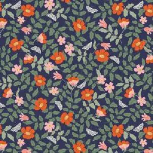 Primrose - Navy -- Strawberry Fields by Rifle Paper Co. for C   Steel