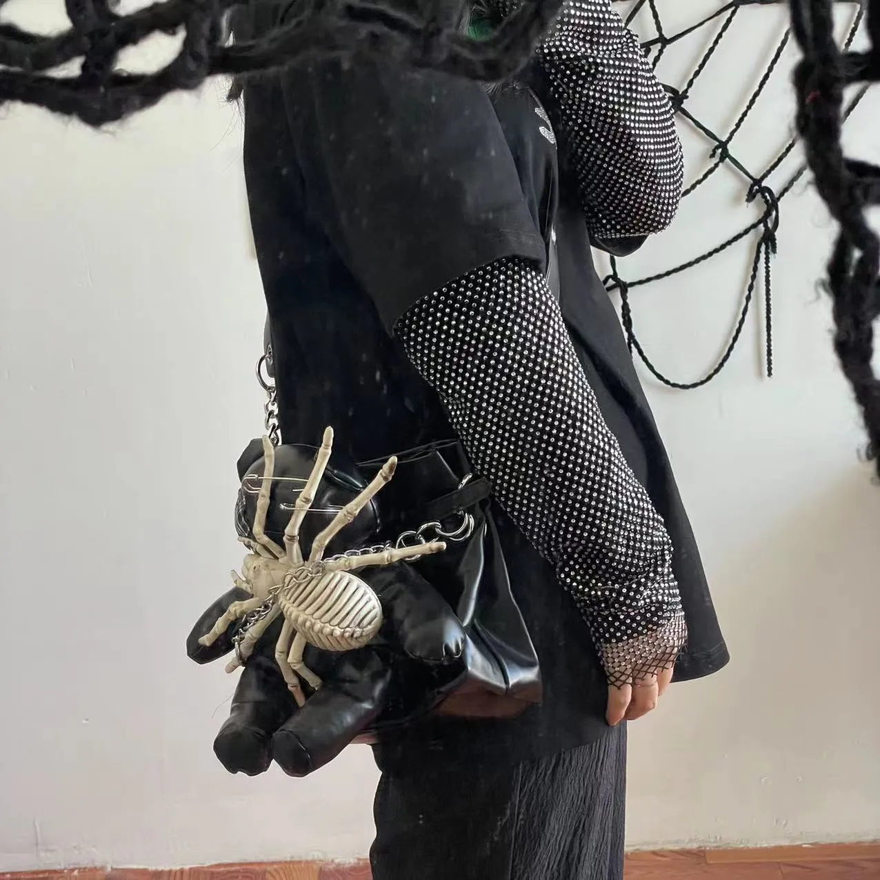 Punk bear spider bag yc25015