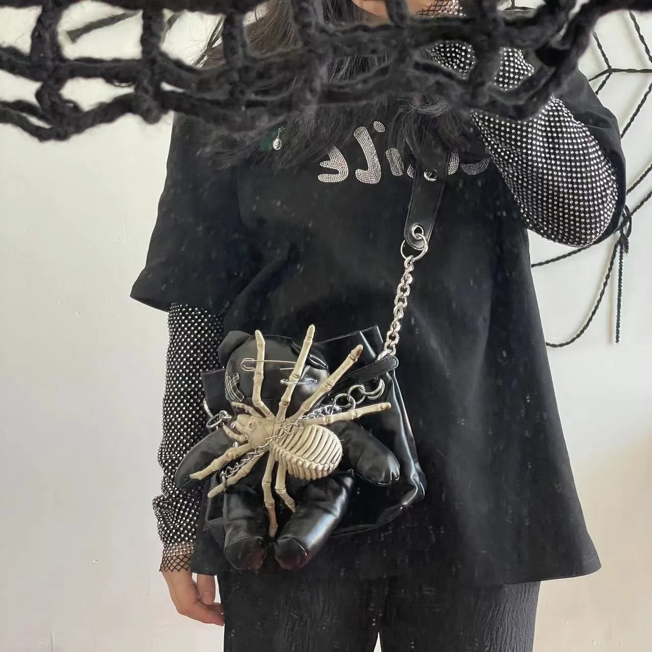 Punk bear spider bag yc25015