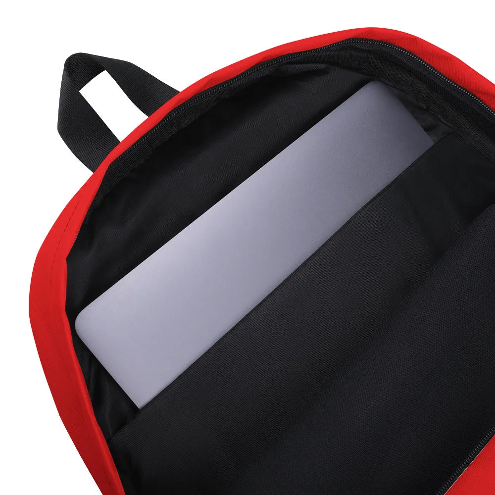 "Lynn Beauty Face" Red Backpack