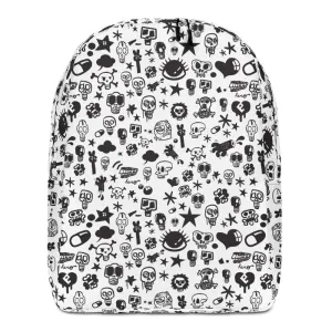 "Skull" Full Printed Minimalist Backpack