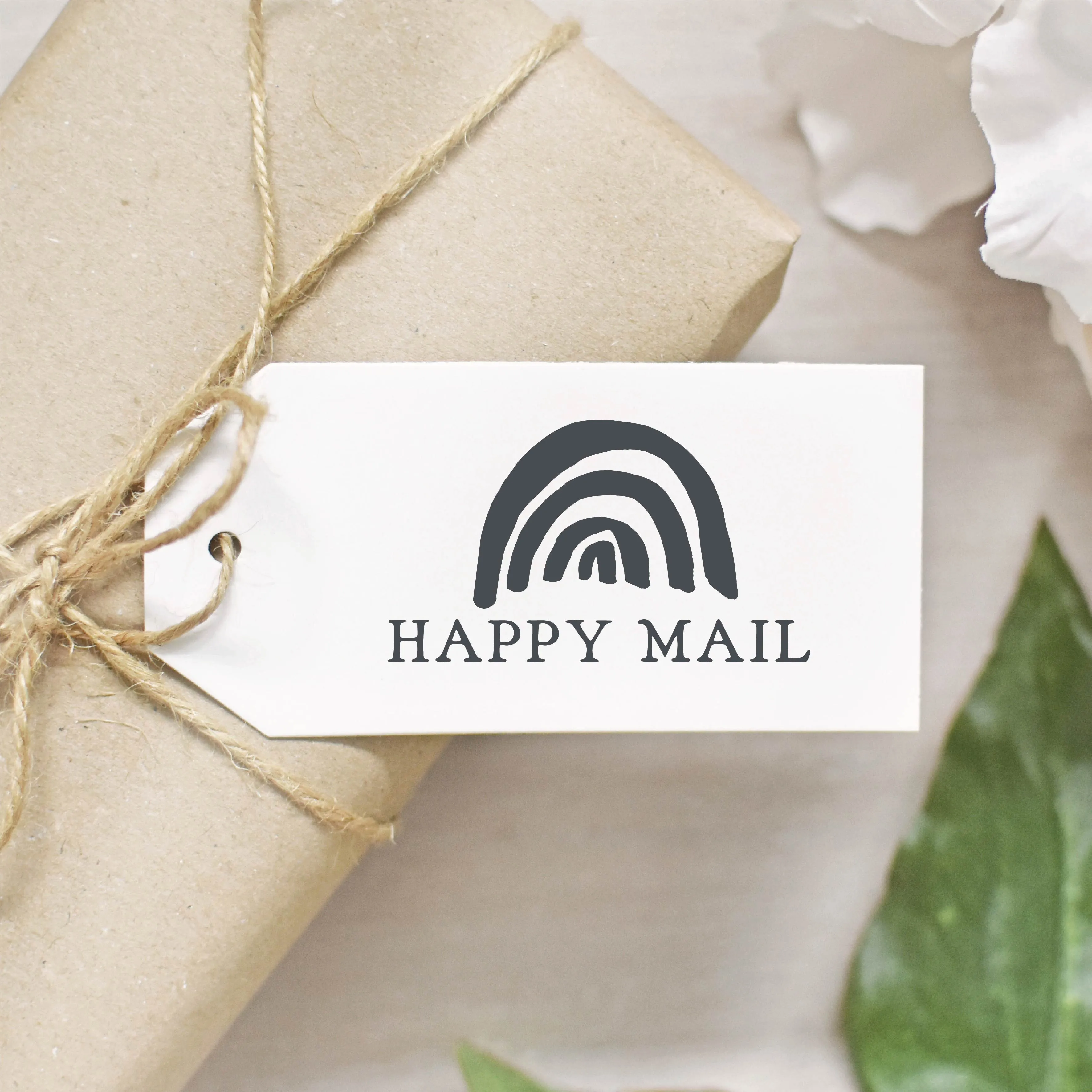 Rainbow Happy Mail Stamp