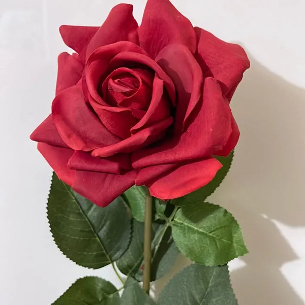 Real Touch Single Stem Red Rose