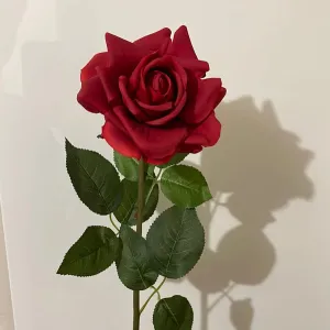 Real Touch Single Stem Red Rose