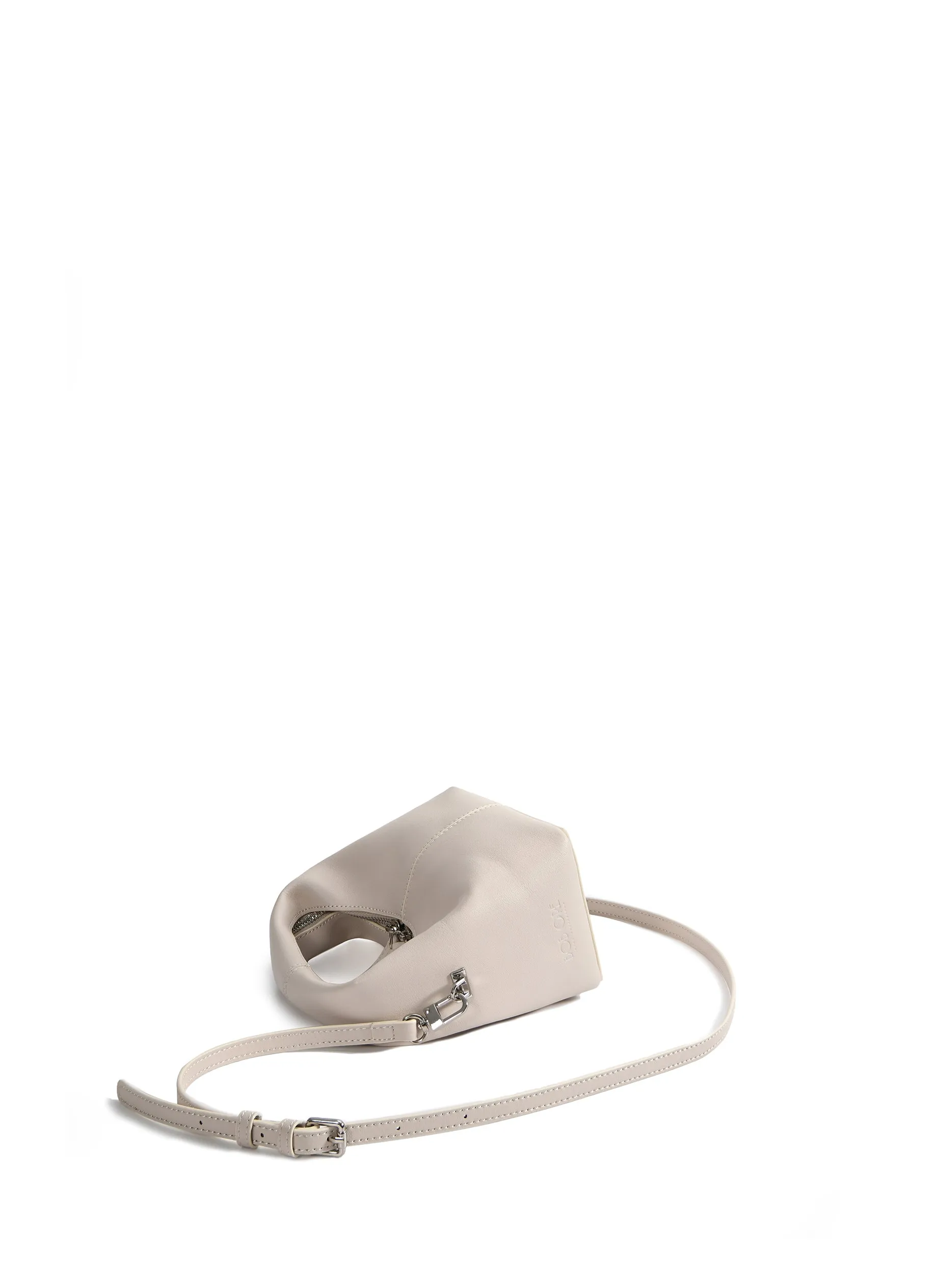Rebecca Small Cutie Leather Bag, White