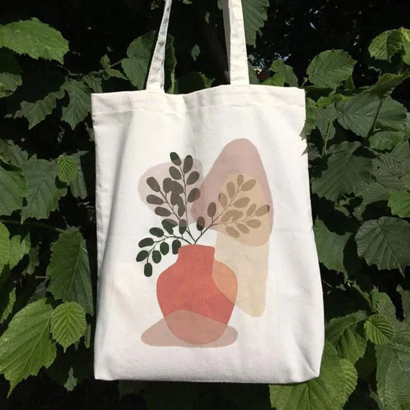 RED VASE CANVAS BAG