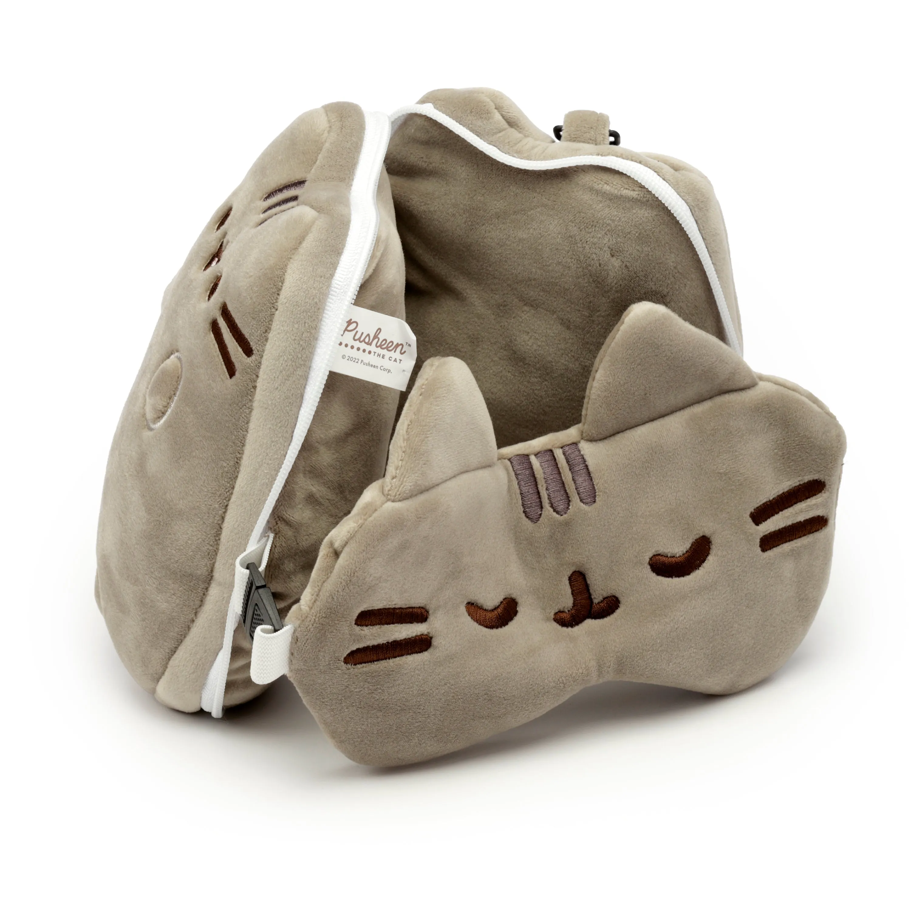 Relaxeazzz Pusheen Cat Shaped Travel Pillow & Eye Mask