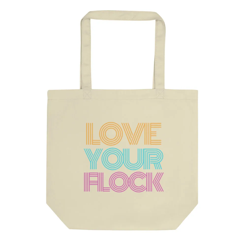 Retro Love Your Flock Eco Tote Bag