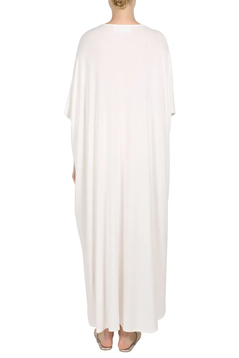 Ribbed Silk Jersey Boubou