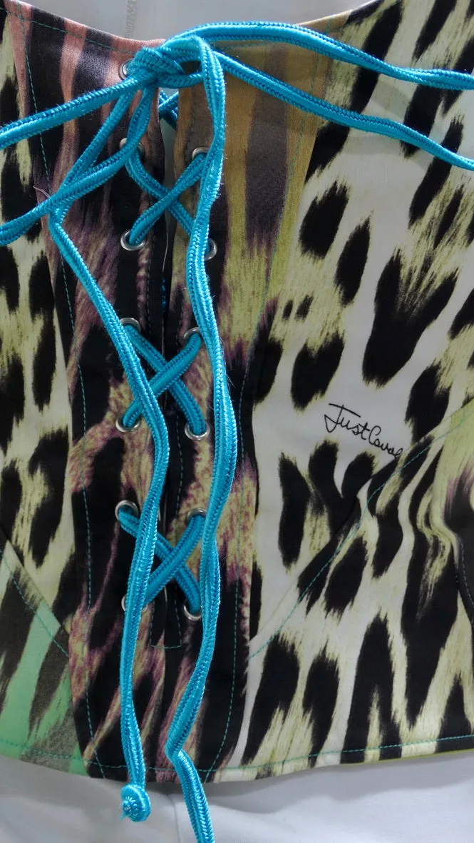 Roberto Cavalli Leopard Corset Circa 1990s