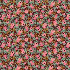 Rosa - Burgundy Metallic -- Garden Party by Rifle Paper Co. for C   Steel