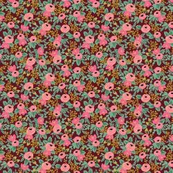 Rosa - Burgundy Metallic -- Garden Party by Rifle Paper Co. for C   Steel