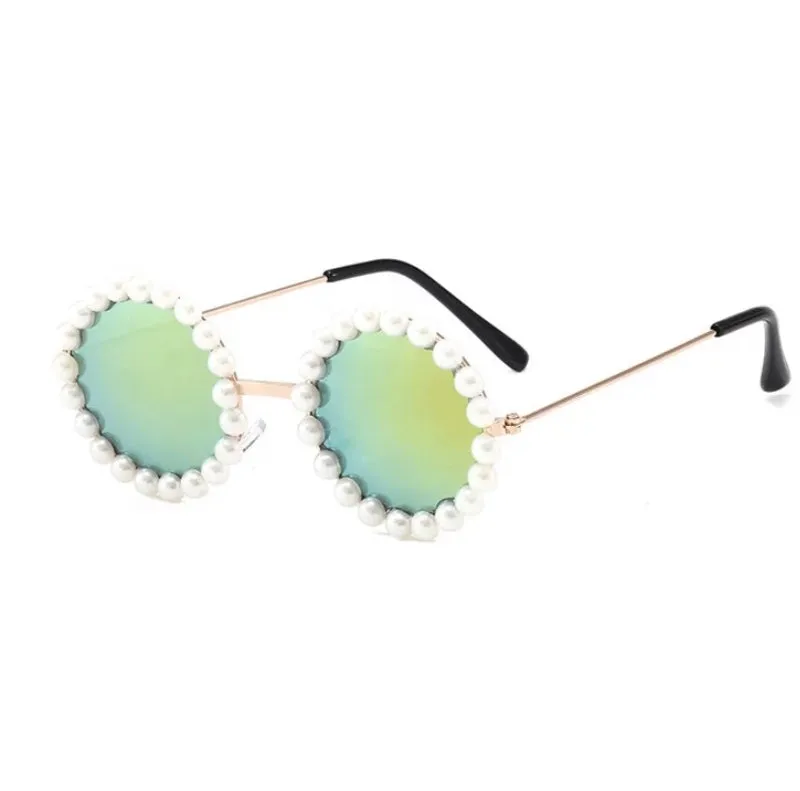 Round Pearls Kids Sunglasses