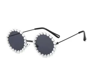 Round Pearls Kids Sunglasses